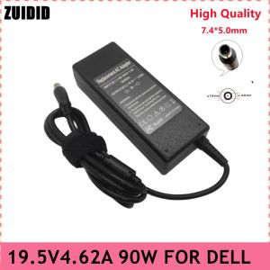 Cas 19.5V 4.62A 90W 7.4 * Adaptateur d'ordinateur portable de 5,0 mm pour Dell E4300 E5410 E6320 E6400 E6430 3521 Inspiron N5110 N4010 CHARGEUR D'ALIMENTATION POWERS