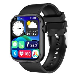 Casos 2023 para Xiaomi Huawei Samsung 1.85 pulgadas Bluetooth llamado a los hombres inteligentes soporte 120 deportes Nuevas claves rotativas de mujeres Smart Watch +Box