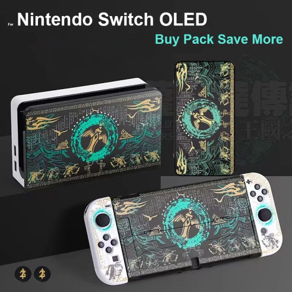 Coque de Protection rigide pour PC, étui pour Nintendo Switch, Console OLED, Kit d'accessoires de jeu, livraison directe, nouveauté 2023