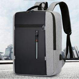 Cases 2023 Nieuwe heren waterdichte rugzak USB School Backpack 15,6 inch Laptop Backpack Unisex Book Bag Bagpacks Men Stijlvol rugpakket