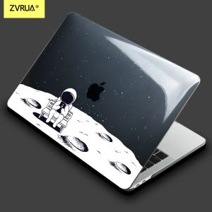 Casos Case de espacio de impresión 3D para Apple MacBook Air 13.3 Retina 12 13 15 Mac Pro 14 16 A2442 A2141 A2485 2021 Cubierta de teclado de barra táctil