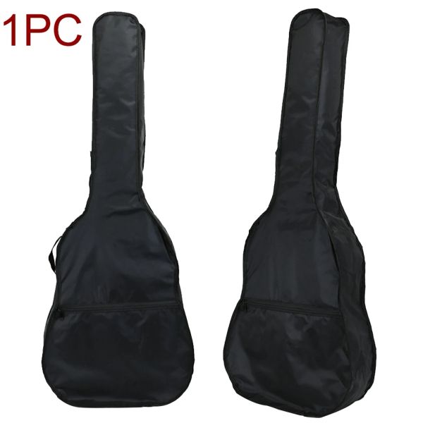 Caisses 41 pouces rembourrés à épaule à épaule à épaule simple rangement de guitare oxford tissu zipper à poussière imperméable voyager à la main