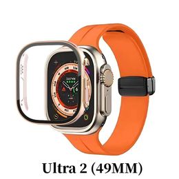 Caisses de taille 49 mm pour Apple Watch Ultra 2 Series 9 Iwatch Marine Smart Watch Sport Watch Protection Smartwatch Cover Couverture