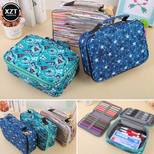 Gevallen 72 Slots Schoolpotloodkast Kawaii Penaal voor meisjes Boys Potlood Cute Big Pen Box Grote cartridge tas briefpapier kits benodigdheden