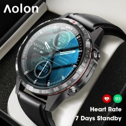 Aolon GT45 montre intelligente boussole HD Bluetooth appel fréquence cardiaque 1,6 pouces plein écran oxygène sanguin Smartwatch étanche Double sangle