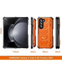 Прочный чехол Armorer для Samsung Galaxy Z Fold 4 5 3 Fold3 Fold5, противоударный чехол с шарниром, держатель для ручки, подставка