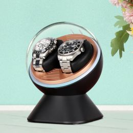 Gevallen Automatische Watch Winder voor mechanische horloge Shaker Two Watch Box Rotator Super Stile Motor Box Glass Display Box USB Power