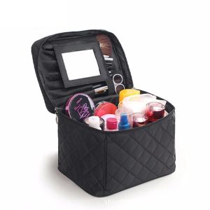 Cases Beauty Cosmetic Case Travel Organizer Toiletiekassen Waterdichte Mirror Big Make Up Box Noodzak
