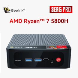 Cas Beelink Ser5 Pro AMD Ryzen 7 5800H MINI PC Windows 11 Pro 16GB 500 Go WiFi6 BT5.2 Mini PC Gamer Computer Ser5 5500U VS Ser6 Pro