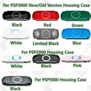 Cas Meilleure qualité nouveau boîtier de boîtier de console de remplacement pour PSP1000/2000/3000 étui de protection complet avec Kit de boutons noir