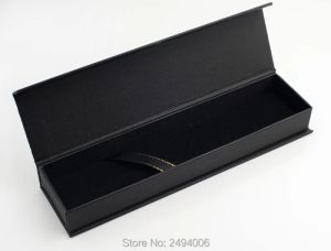 Gevallen Zwart papier Fountain Pen Lade Case Luxe sieraden Geschenken Box Penverpakkingszakken Kantoor School Stagery's