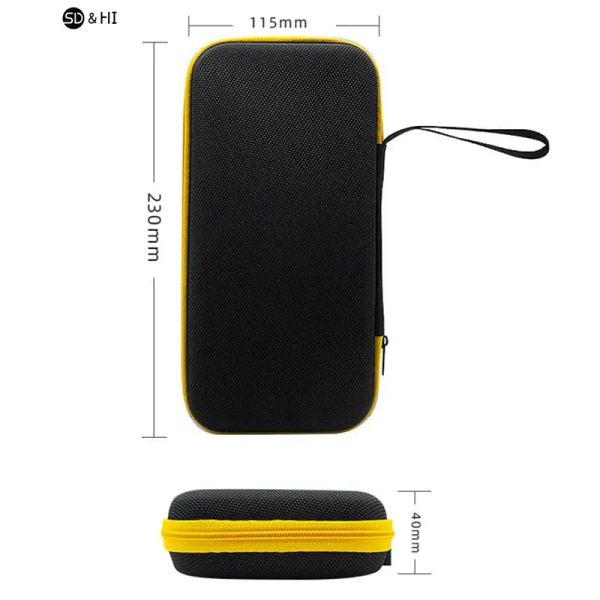 Caisses Black + Jaune Sac de RG505 Game Player Player Mini Portable Case pour la console de jeu vidéo rétro Sac de portage