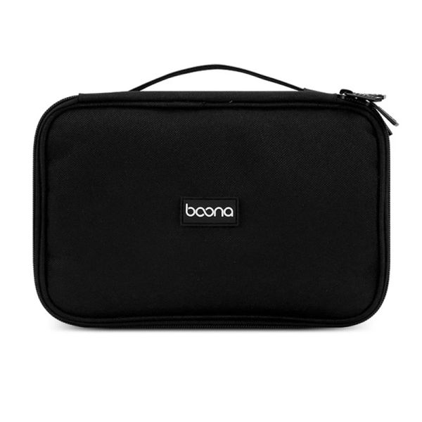 Cas Boona Portable Travel Multifonctional Storage Sac pour boîtier disque dur, banque d'alimentation, adaptateur électrique, câble d'écouteur, câble de données USB