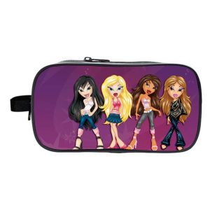 Caisses Bratz Crayon Boîte de grande capacité Boys Filles Sacs Sacs Étudiants Fourniture École Childre