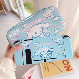Cas Cartoon Cinnamoroll Case pour Nintendo Switch / Oled Game Accessories NS Joycon Contrôleur Antifall Protective Cover Storage Sac