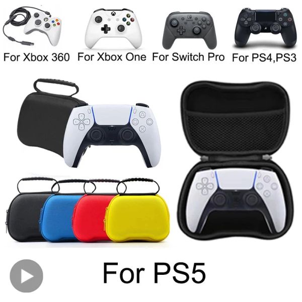 Casos Bolsa de casos para Sony PS5 PS4 PS3 PlayStation PS 5 4 3 Dualsense Dualshock XBox Series One S X Nintendo Switch Pro Controller Cubierta