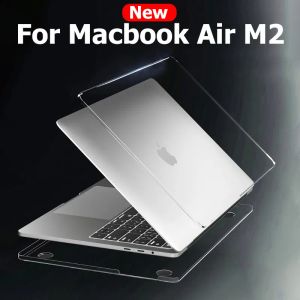 Cases compatibles con nuevo MacBook Air 13.6 pulgadas Case 2022 M2 Modelo de chip A2681 Case de carcasa dura con cubierta del teclado