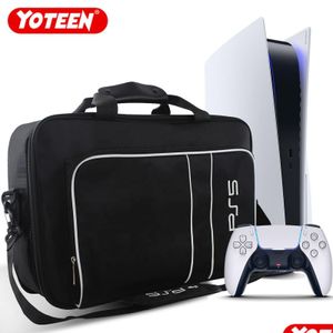 Cases dekt tassen cases ers carry case voor PS5 reisopslagschijf/digitale editie en controllers beschermende shoder gamekaart dhtspsp.