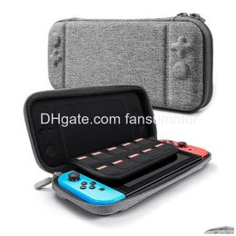 Gevallen omvat tassen voor Nintendo Switch Console Case Duurzame Game Card Storage NS Draaggangen Hard Eva Bag Shells Portable Prote Prote Dh6nu