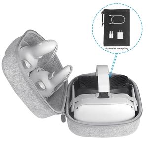 Hoezen Hoezen Tassen Voor Oculus Quest 2/Quest VR Headset Hard EVA Reisopbergtas Draagbaar Handige draagtas Controllers Accessoires 221105