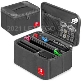 Las cajas cubren bolsas Nintend Switch OLED Travel Carrying Case de almacenamiento portátil Bolsa de mensajero para accesorios para el juego de consola 230503