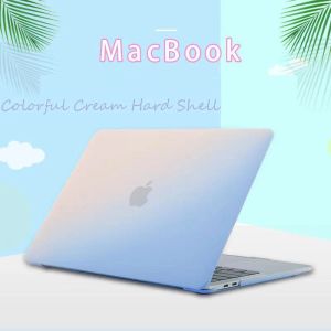 Caisses Shell à la crème pour MacBook Pro Retina 13.3 Air 13 15 11 11 pouces ordinateur portable 2020 A1932 A2179 A2251 A1465 avec couvercles d'ordinateur portable à barres tactiles