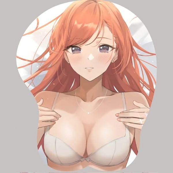 Cas Creative Cartoon Anime 3D sexy poitrine Silicone Mouse Pad Rest Support