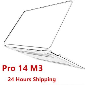 Cas cristallins pour MacBook Pro 14 pouces Case M3 2023 A2918 A2992 ordinateur portable M2 A2779 COUVERT