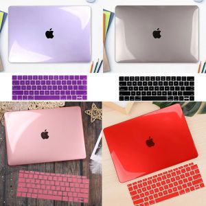 Cases Crystal Clear Case For Mac Book Air 13 Retina Pro 14 15 met toetsenbordomslag voor MacBook M2 Pro 13 16 2023 A2338 A2780 A2941