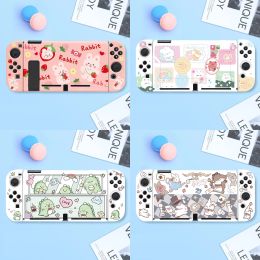 Cas Animaux mignons TPU étui de protection souple peau pour Nintendo Switch Oled NS JoyCon boîtier avant arrière coque pare-chocs protecteur de couverture