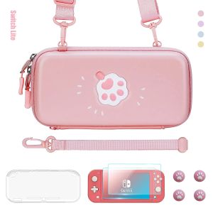 Cois Boîte de coquille de stockage de sac à main de transport rose mignon pour la console Nintendo Switch Lite pour Nintendos Switch Lite Game Accessories DropShip