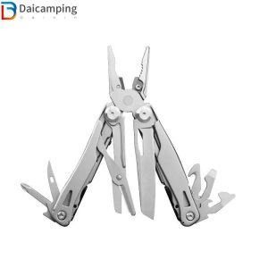 Cas Daicamping DL18 Outdoors Multifinection Multi Tool EDC Multitools pliant 440 Swiss Army Knife Multitools Camping Gear Plier