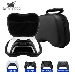 Cas Data Frog Eva Hard GamePad Carry Bag pour PS4 / PS4 Pro / PS4 Slim Protective Case pour PS3 / PS5 / Xbox One 360 / Xbox Series X GamePad