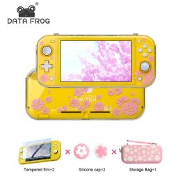 Cas Data Frog Pink mignon Switch Hard protecteur Hard Protective For Nintendo Switch Lite Animal Compatiblenintendo Switch Lite Accessories 2023