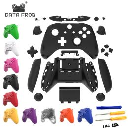 Case Data Frog Remplacement Shell Matte pour Xbox One S Controller Boîte de boîtier Boutons Faceplates pour les accessoires de joystick Xbox One
