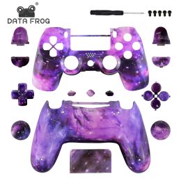 Case Data Frog Remplacement Shell and Boutons Mod Kit pour JDS 040 PS4 Slim Dualshock 4 Playstation 4 Pro Controller Hyding Cover Cover