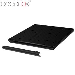 Cases Deepfox 9,5 mm USB 3.0 CD/DVD RW Externe Case DVD Burner -behuizing voor laptop PC met inductieve aanraakschakelaar