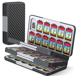 Cas Case de protection DinoFire pour Nintendo Switch OLED / NS / Switch Lite 72 en 1 Case de stockage de cartes de jeu pour Switch Game Accessoires