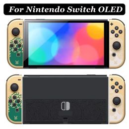 Caisses bricolage de rechange de coquille de boîtier pour nintendo commutateur oled limité joycon shell couverture de cas de couverture bricolage pour les larmes du royaume