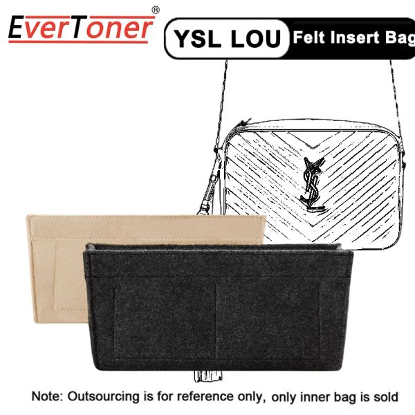 Casos Evertoner para Lou Camera Bag Bag Organizer portátil Crossbody fieltro