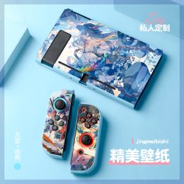 Cas Fairy Maiden Carry Case pour Nintendo Switch / Oled / Lite Decorative Antifall Antislid TPU Cover Pattern personnalisé