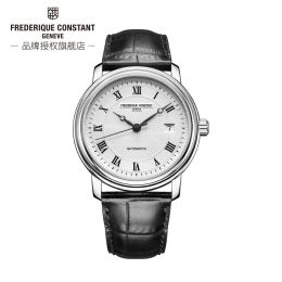 Casos de moda Frederique Frederique Constant Watch FC303 Correa de cuero avanzado Calendario automático Reloj de cuarzo de lujo para hombres