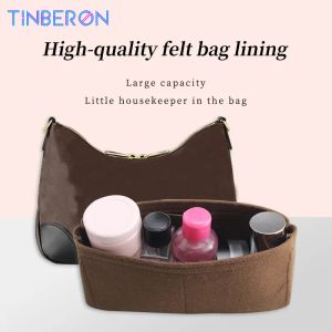 Caisses en tissu insérer des sacs organisateurs de maquillage Tinberon Organisateurs Organisateurs de sacs de sac Fits pour les sacs à main pour femmes Brand Sacs de cosmétique
