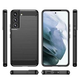 Casos para la Galaxia S23 S22 S21 S21 S20 Casos Antisco Rugger Armor Fibra de carbono Case TPU cepillado para Samsung A14 A34 A54 A04 5G