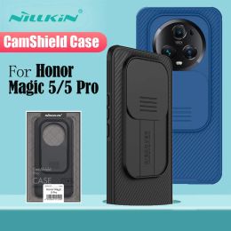 Cases for Honor Magic 5 Pro Case Nillkin Camshield Pro Luxuly Shockproof Privacy Protection met dia -camerafondiging voor Honor Magic5