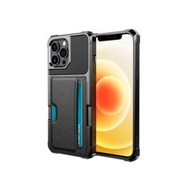 Étuis pour iPhone 14 Pro Max Étuis de téléphone portable Samsung S23U Carte enfichable Type de couverture arrière A72 A52 Étui de protection fait à la main Toutes les catégories