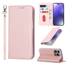 Hüllen für iPhone 14 Pro Max, stoßfestes Seidenmuster, PU-Leder, Kreditkartenfächer, Halter, Ständer, Brieftaschen-Abdeckung für iPhone 13, 12, 11, XS, XR, X, 8, 7, 6 Plus, Telefon-Funda