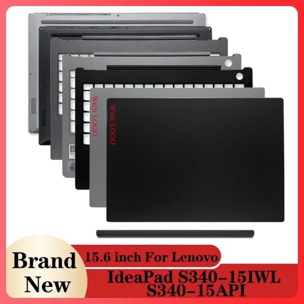 Cas pour Lenovo IdeaPad S34015IWL S34015API OPROSTORS LAPTOPS COVER DE BACK / COVER DE COPE / PALMREST / PALMREST / CAS BOARD BLACK Silver Blue