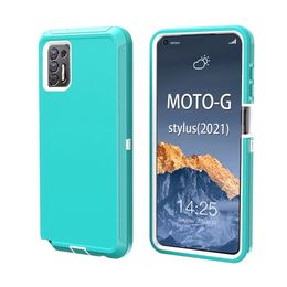 Gevallen voor Moto Motorola G Power Stylus Play 2021 Case One Aas 5G Riem Clip Telefoon Cover Defender Gratis Schip Combo Holster Screen Protector Schokbestendig Waterdicht