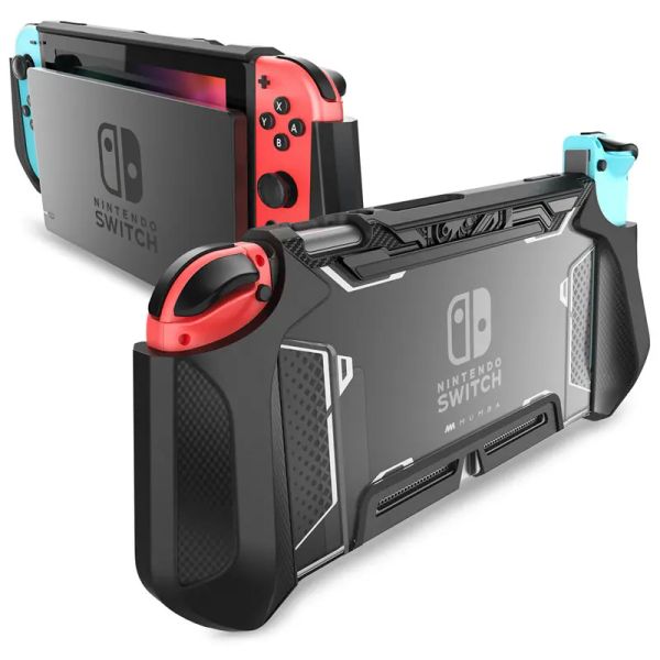 Cas pour Nintendo Switch Case Mumba Series Blade TPU Grip Protective Cover Dockable Case compatible avec Console Joycon Controller